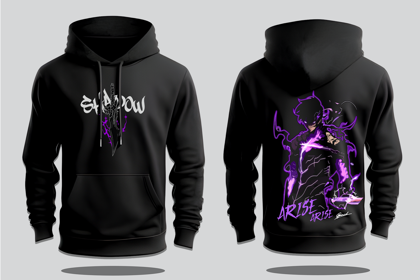 Hoodie Anime Solo Leveling Shadow